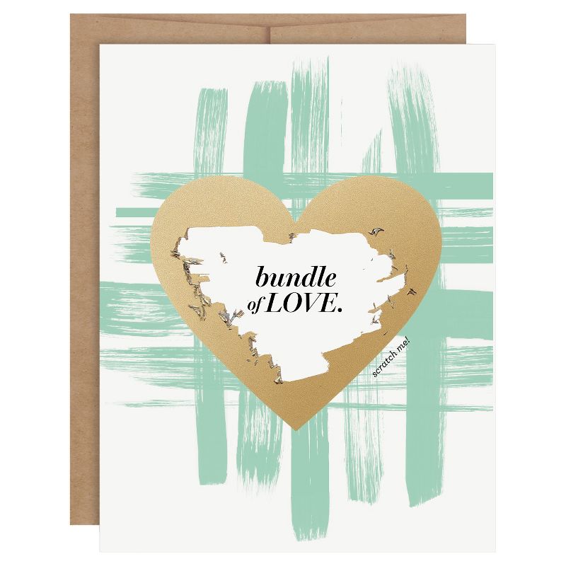 3ct Baby Scratch-off Greeting Cards