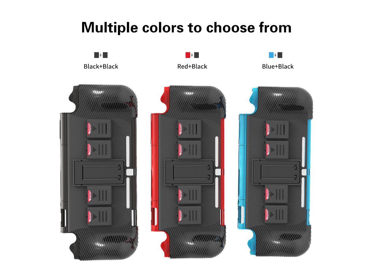 N-Switch 2-in-1 multi-function protective cover, PC+TPU protective cover, with four game card storage slots for N-Switch console bracket