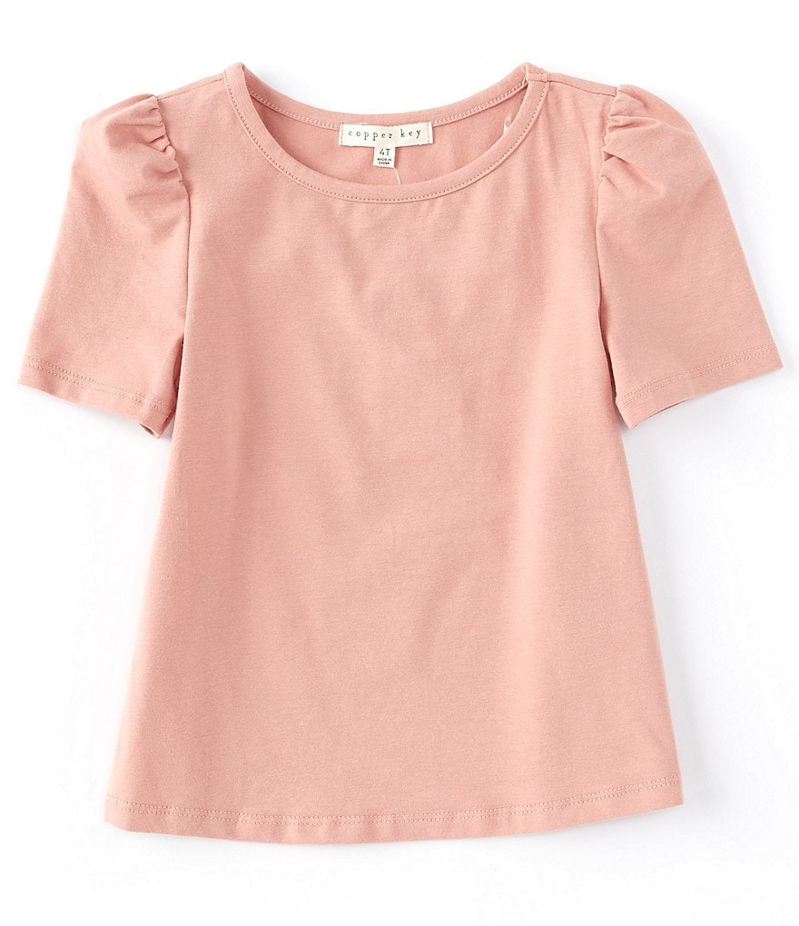 Copper Key Little Girls 2T-6X Puff-Sleeve Tee