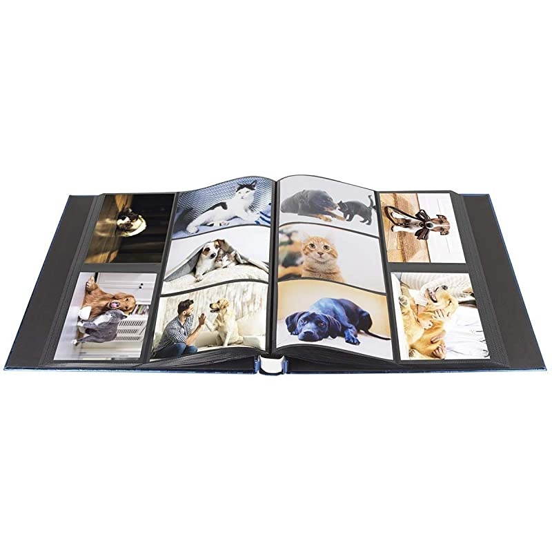 Photo Album 4x6 1000 Photos, Large Capacity Wedding Family Leather Cover Picture Albums Holds Horizontal and Vertical 4x6 Photos with Black Pages(White)