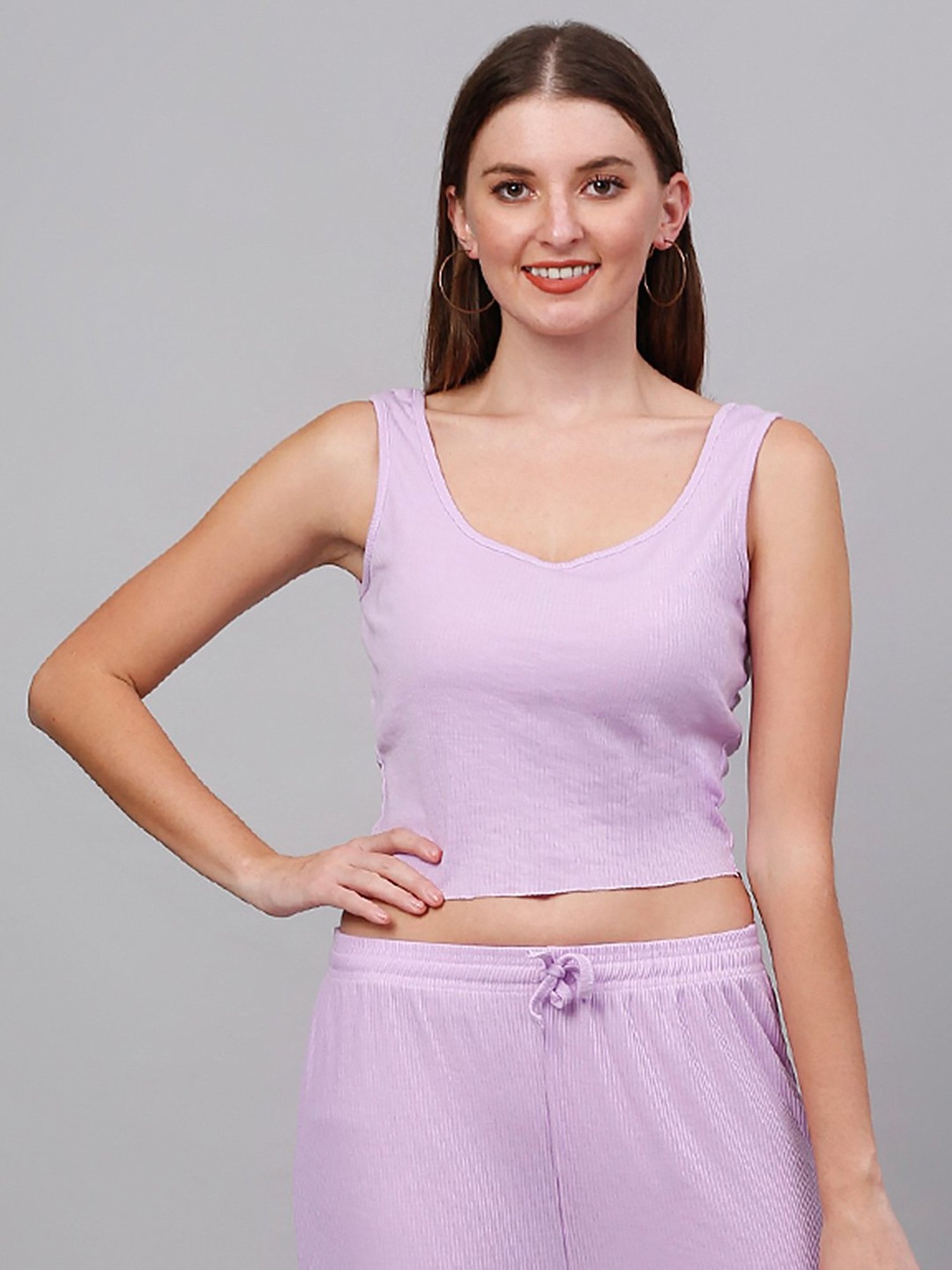 NEUDIS Lavender Crop Top
