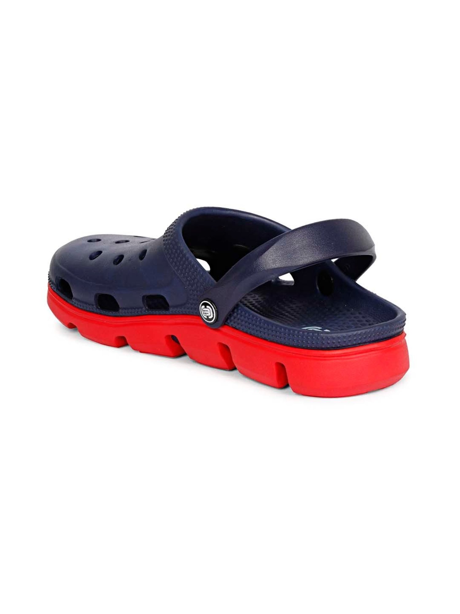 Mozafia Men's Navy Back Strap Clogs