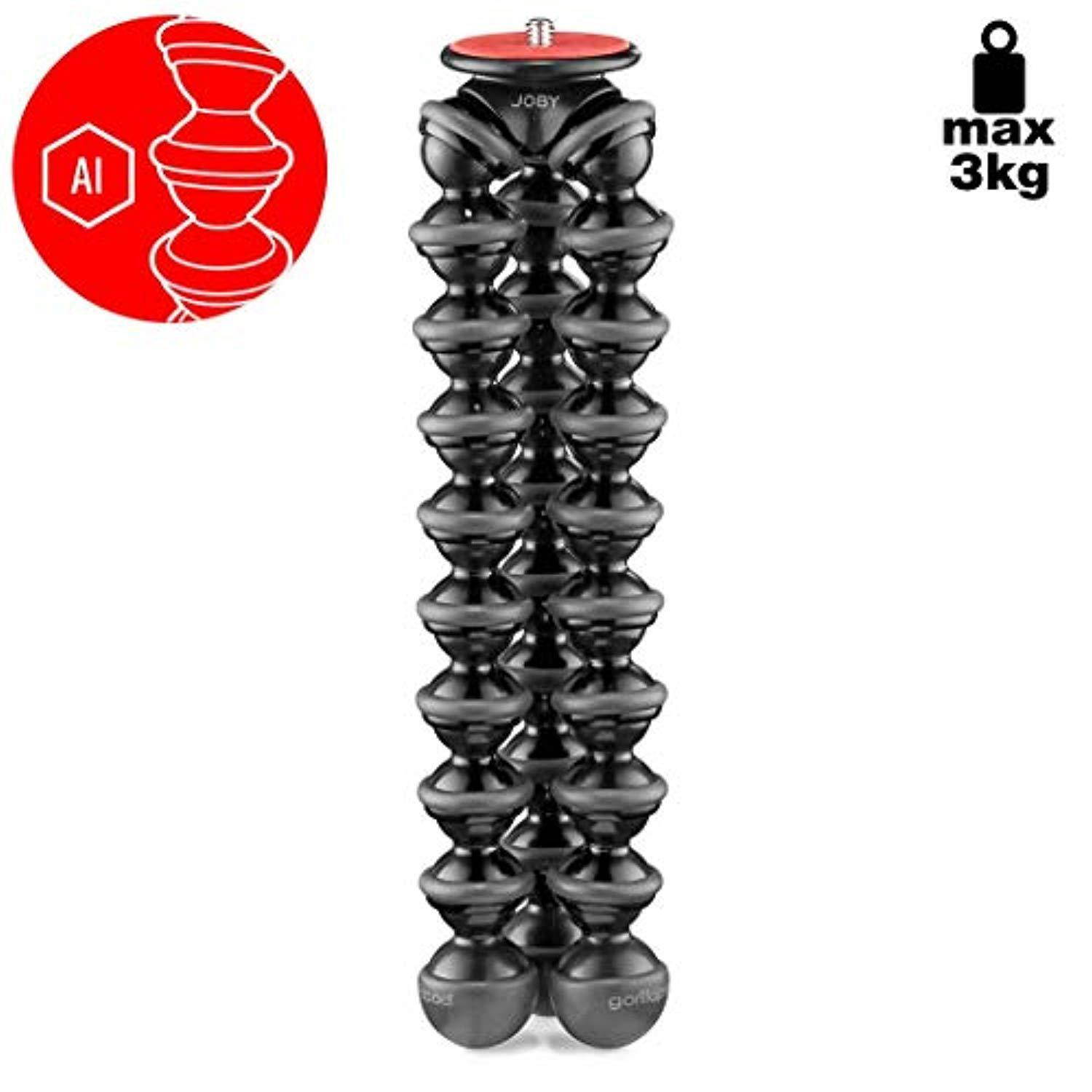 Joby GorillaPod 3K PRO Stand for Premium Mirrorless Cameras, Black/Charcoal