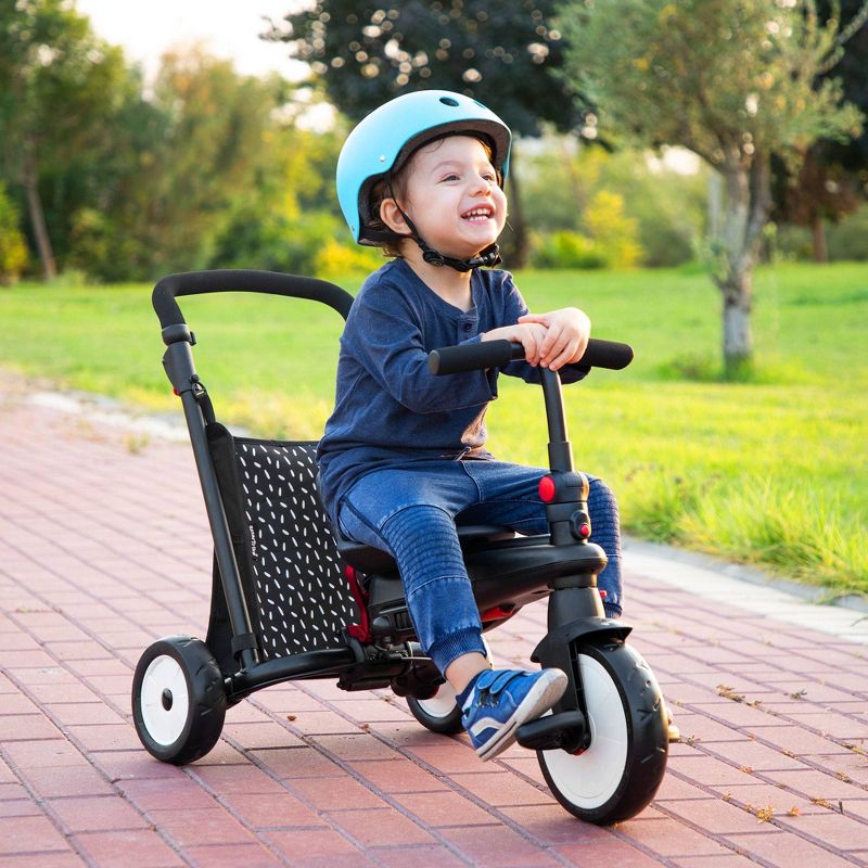 Kinderfeets White Adjustable Toddler and Kids Bike Helmet Bundle with Kinderfeets Sage GreenTiny Tot PLUS 2-in-1 Balance Trike Tricycle