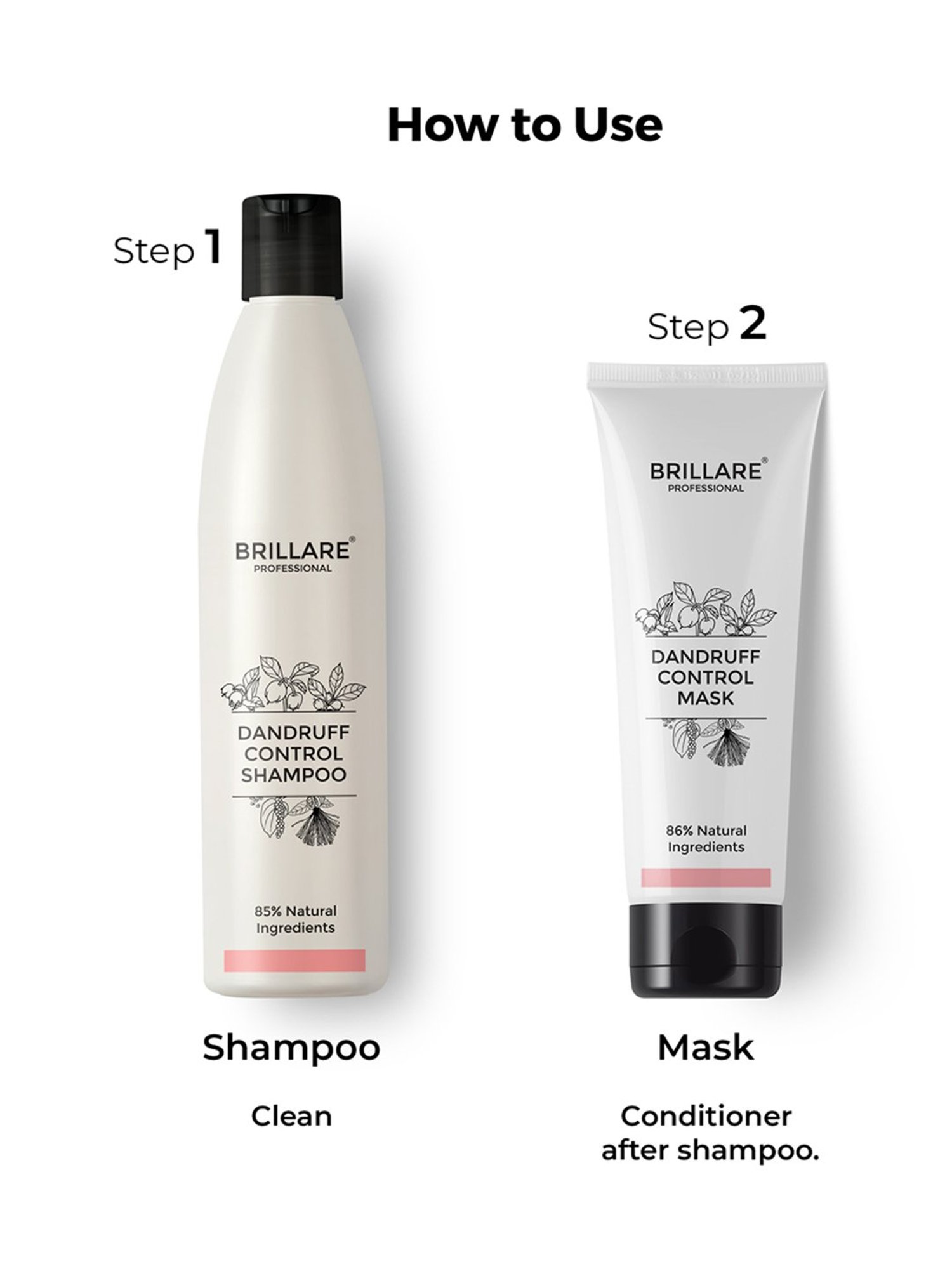 Brillare Dandruff Control Shampoo & Dandruff Control Mask Combo
