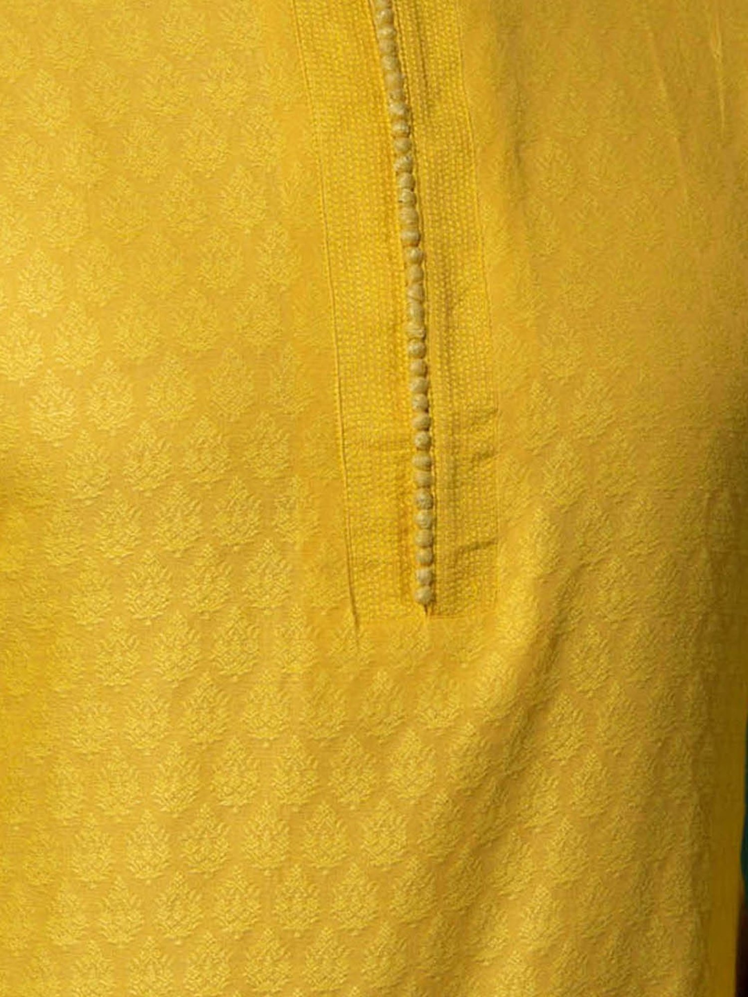 Manthan Fawn & White Regular Fit Kurta