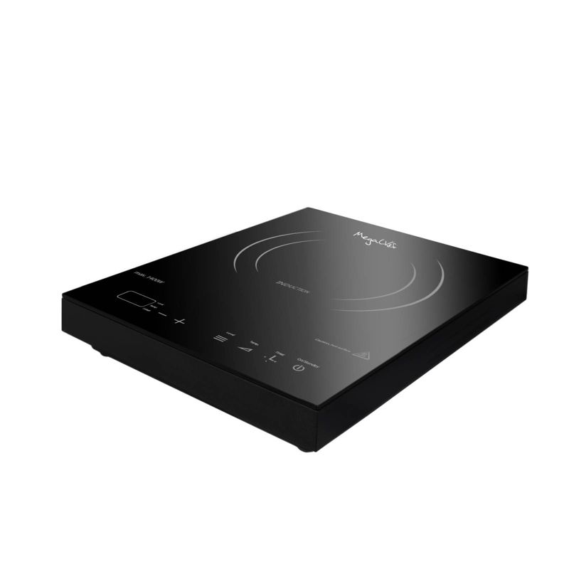 MegaChef Portable Induction Cooktop with Digital Control Panel - Black