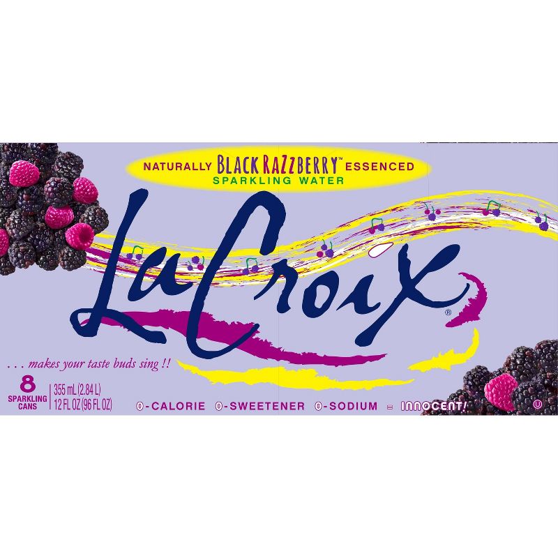 LaCroix Black Raspberry Sparkling Water - 8pk/12 fl oz Cans