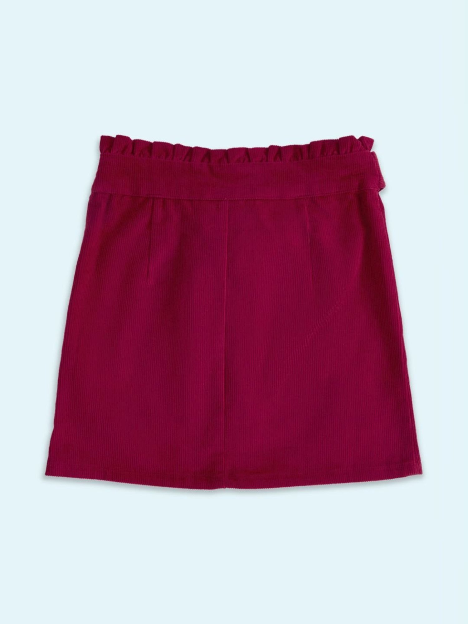 A Little Fable Kids Multicolor Solid Skirt