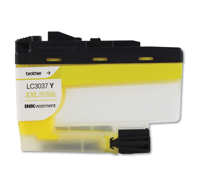 Brother LC3037Y INKvestment Super High-Yield Ink, 1500 Page-Yield, Yellow 