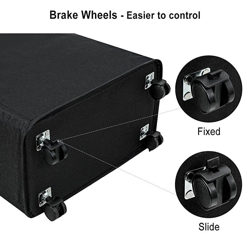 Laundry Hamper With Wheels Slim Laundry Basket Foldable Dirty Clothes Basket Portable Rolling Laundry Organizer for Corner Narrow (22 inches, Black)