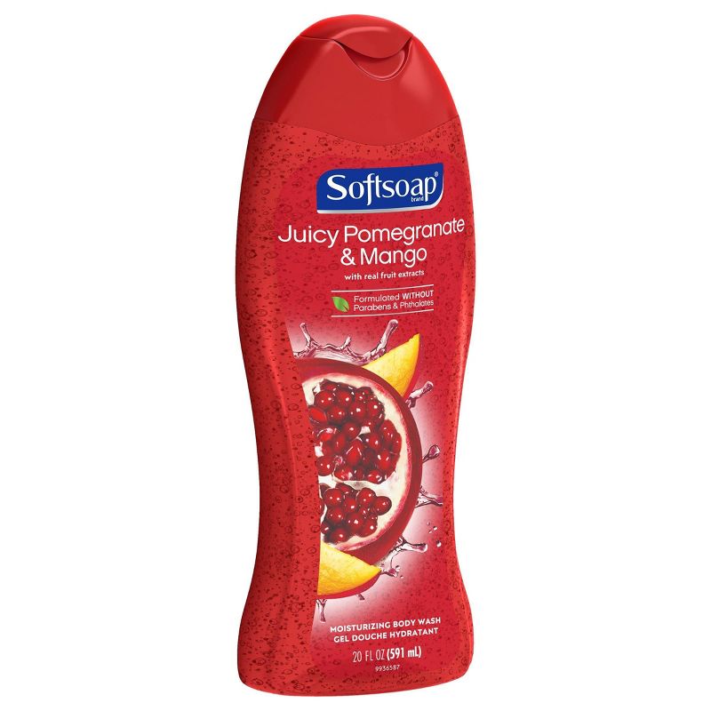 Softsoap Body Wash Pomegranate & Mango - 20 fl oz/4ct