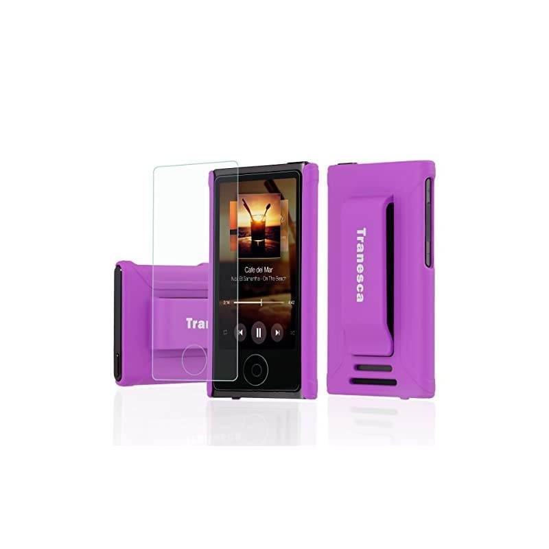 iPod Nano 7 case  Ultra Slim Protective Case for iPod Nano 7amp8th Generation with Premium Tempered Glass Screen Protector Mystic Purple
