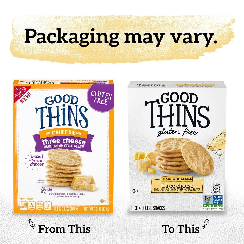 Good Thins Three Cheese Potato Chips - 3.5oz