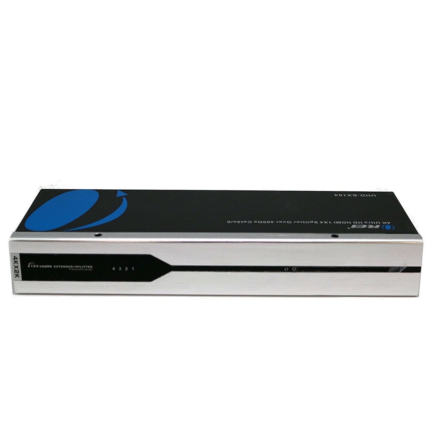 OREI 1X4 HDMI 2.0 Extender Splitter over CAT5/5e/6 with IR - Max 395 Feet (120m) at 1080p, 2K x 4K @ 30 HZ