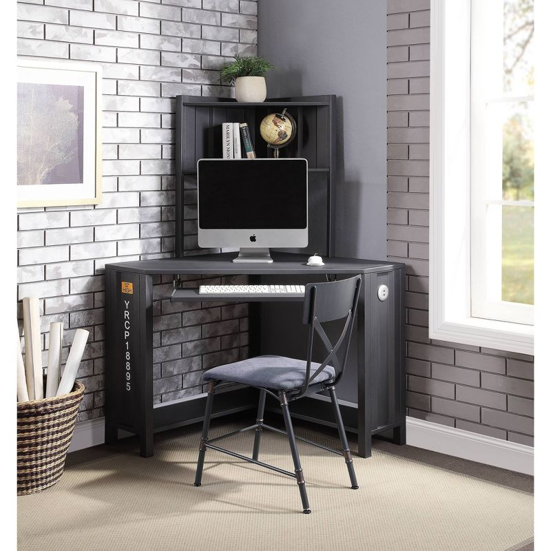Cargo Desk Gunmetal - Acme Furniture