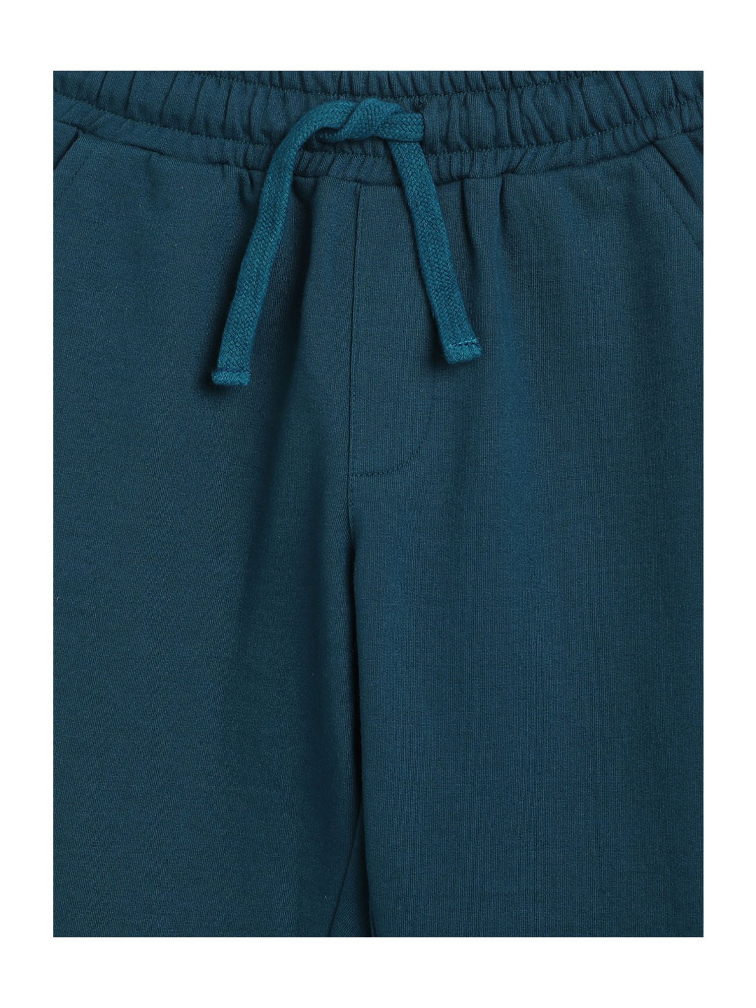 Li'l Tomatoes Boys Teal Solid Joggers