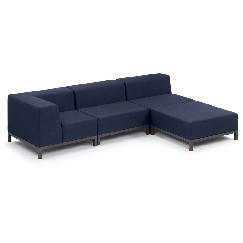 4pc Koral Modular Section Set Carbon/Spectrum Indigo - Oxford Garden