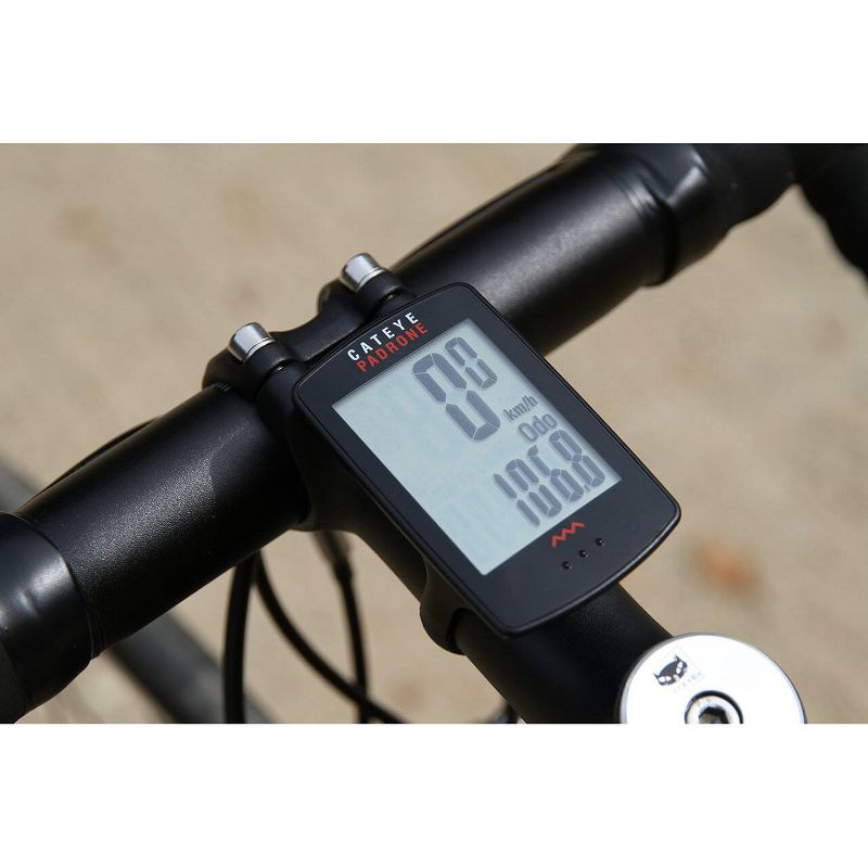 CatEye Padrone Wireless Cycle Computer with Stopwatch - White