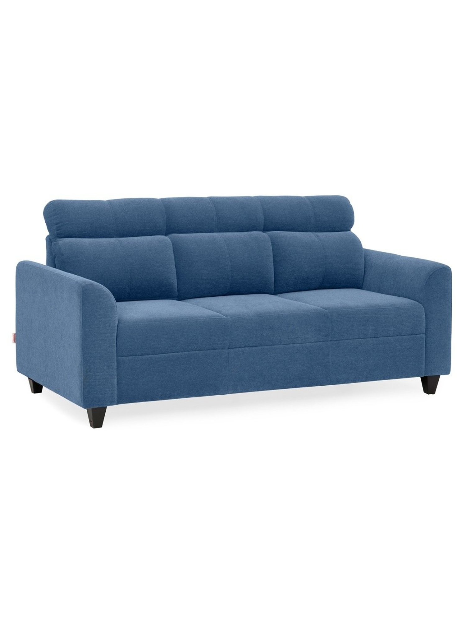 Duroflex Zivo Plus Blue Solid Wood 3 Seater Sofa Set