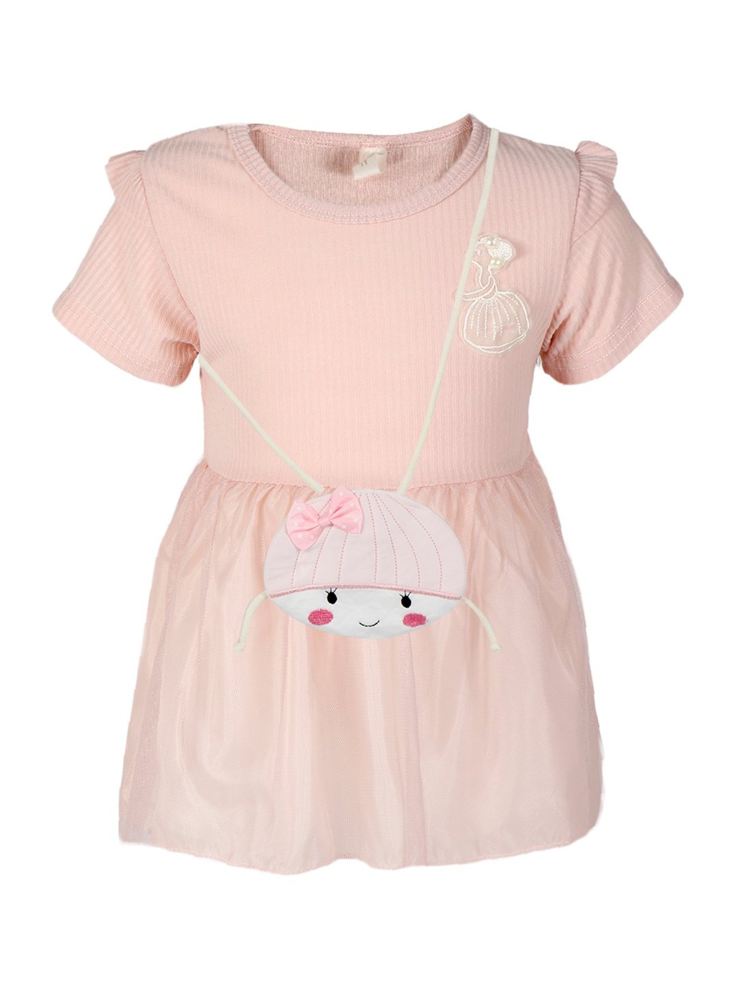 Passion Petals Kids Pink Printed Dress