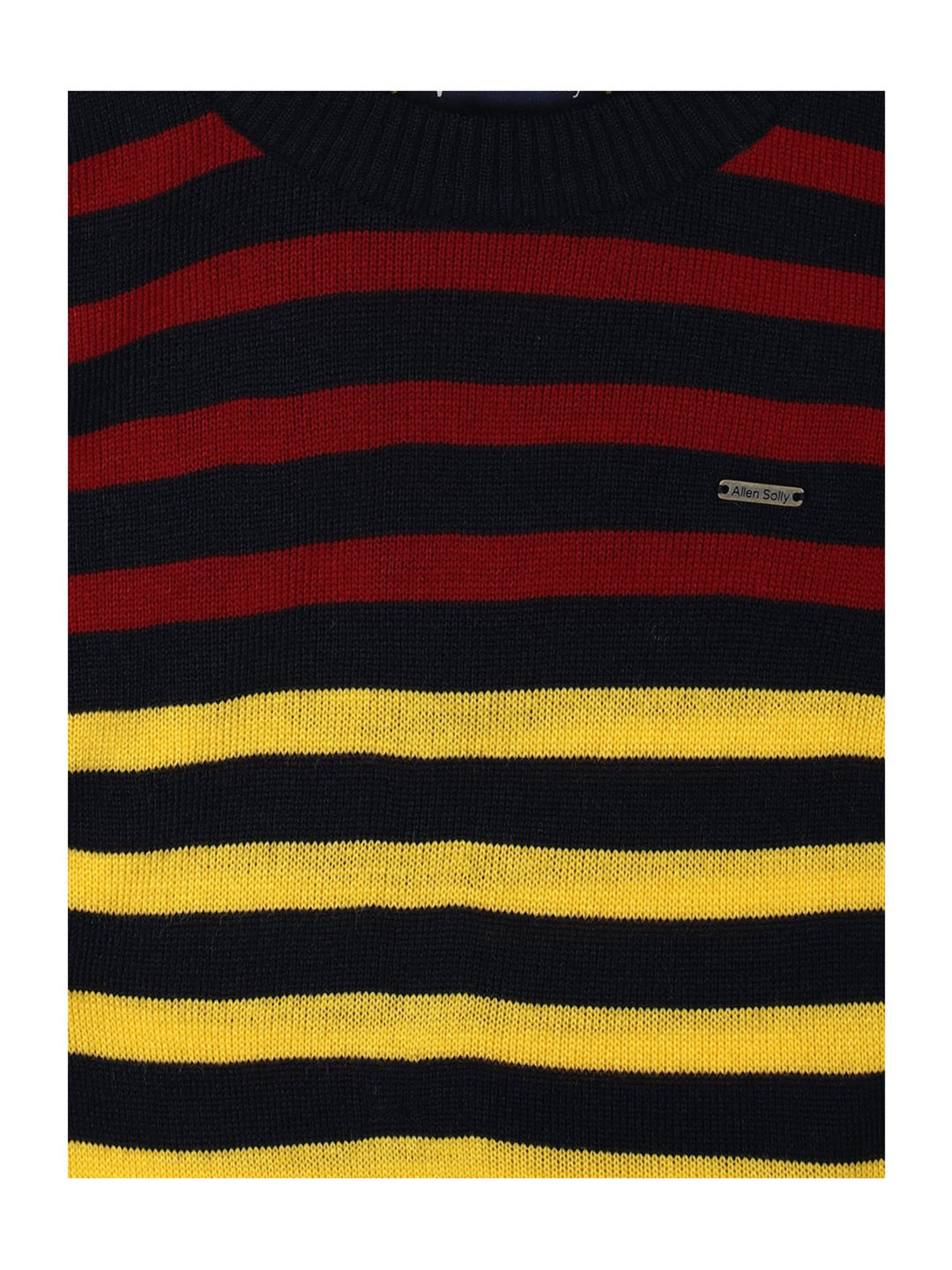 Allen Solly Kids Multicolor Self Design Full Sleeves Sweater