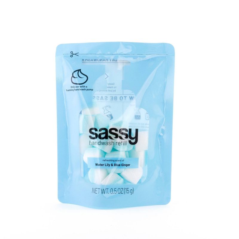 Sassy Foaming Hand Soap Refill - Water Lily Ginger - 1.5oz
