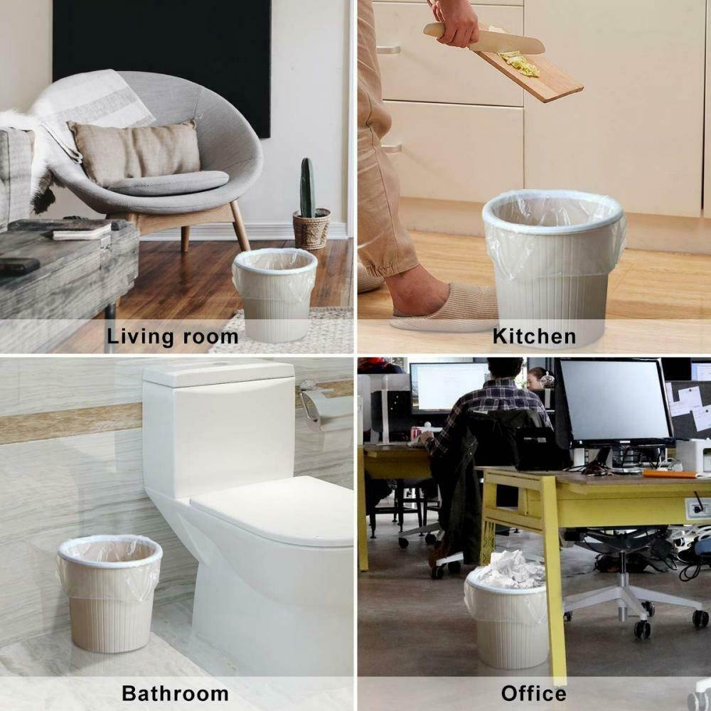 Small Trash Bags Kitchen Garbage - 4 Gallon Clear Strong...