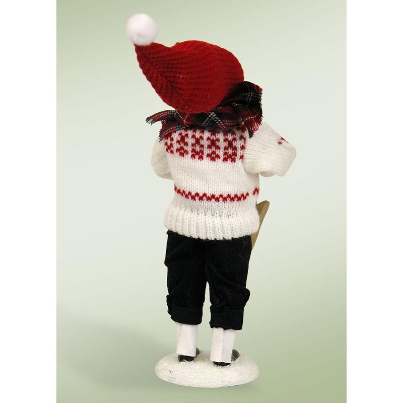 Byers Choice 10" Snow Day Fun Kids Holding Skates Boy Christmas Figure