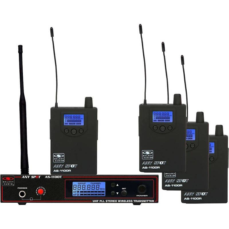 Galaxy Audio AS-1100-4D
Wireless Personal Monitors Assistive Listening Wireless Monitors