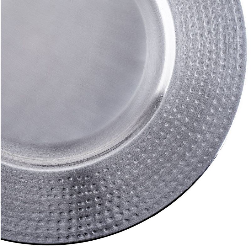 Old Dutch 16" 4pk Brushed Nickel Charger Plates