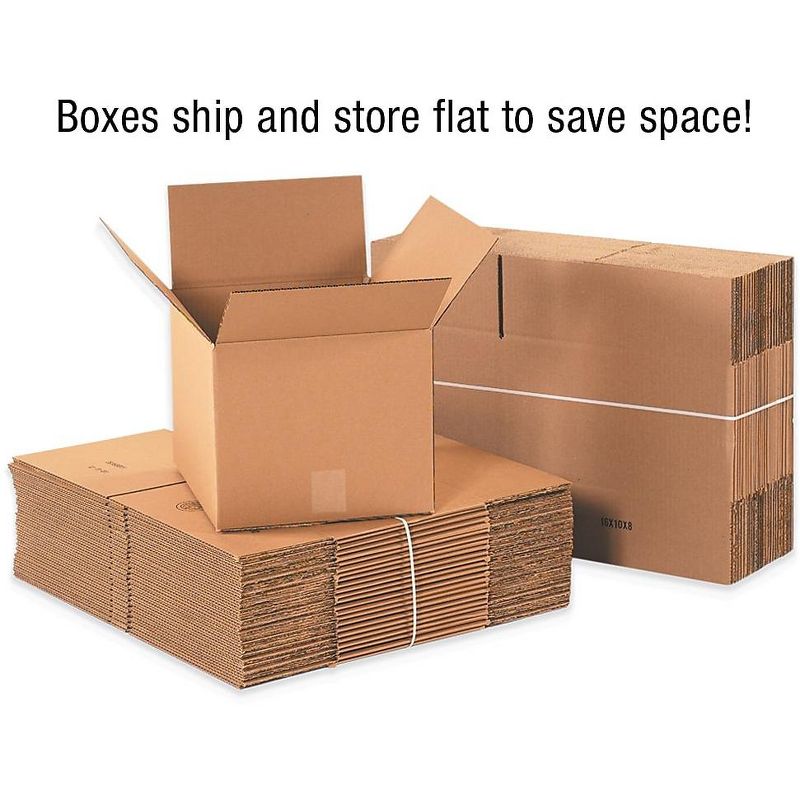 SI Products 24 x 16 x 12 Shipping Boxes, 32 ECT, Brown 241612