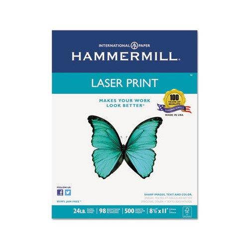 Hammermill - Laser Print Paper, 24lb, 98 Bright, 8.5 x 11" - Reams 10