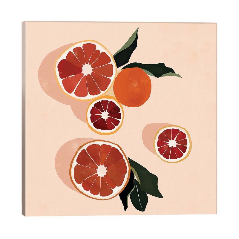 Grapefruit by Bria Nicole Unframed Wall Canvas - iCanvas