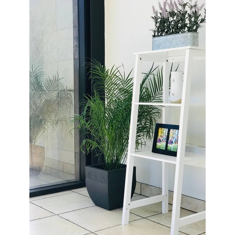 12.2" Kante Lightweight Traditional Square Planter Charcoal - Rosemead Home & Garden, Inc.