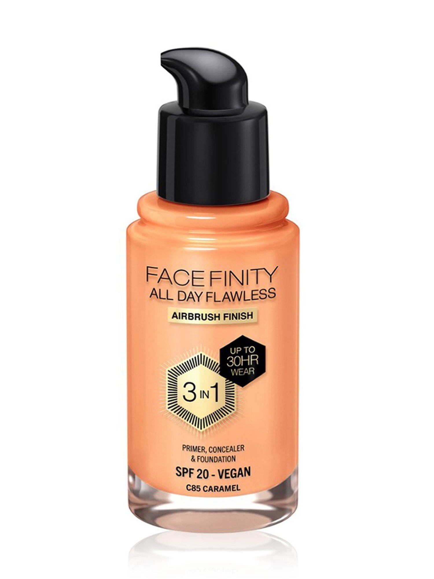 Max Factor Facefinity All Day Flawless 3 In 1 Foundation SPF 20 C85 Caramel - 30 ml