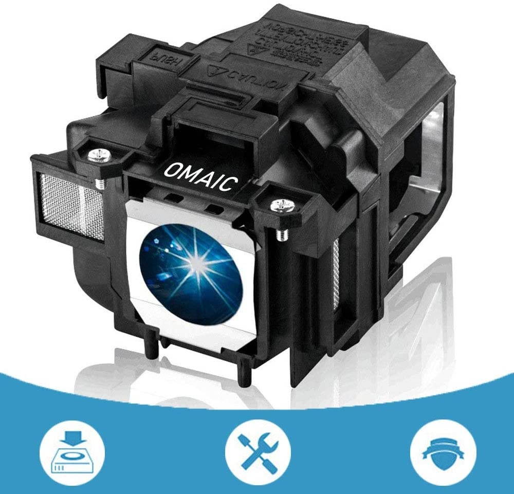 OMAIC Projector Lamp Bulb for Epson ELPLP67/ V13H010L67 Home Cinema PowerLite 500 707 710HD 750HD, W12 S12 EX5210 EX7210 EX3210 EX3212 VS210 VS220 X12 Replacement Projector Lamp/Bulb