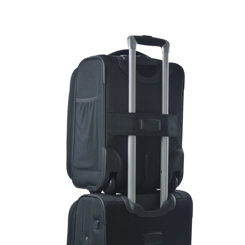FUL Mission 18" Softside Underseat Carry On Suitcase - Black
