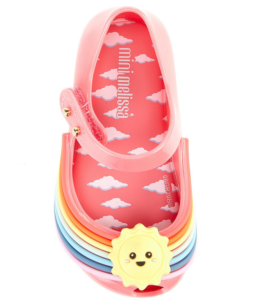 Mini Melissa Girl's Mini Ultra Girl Sunny Day Peep Toe Mary Janes (Infant)
