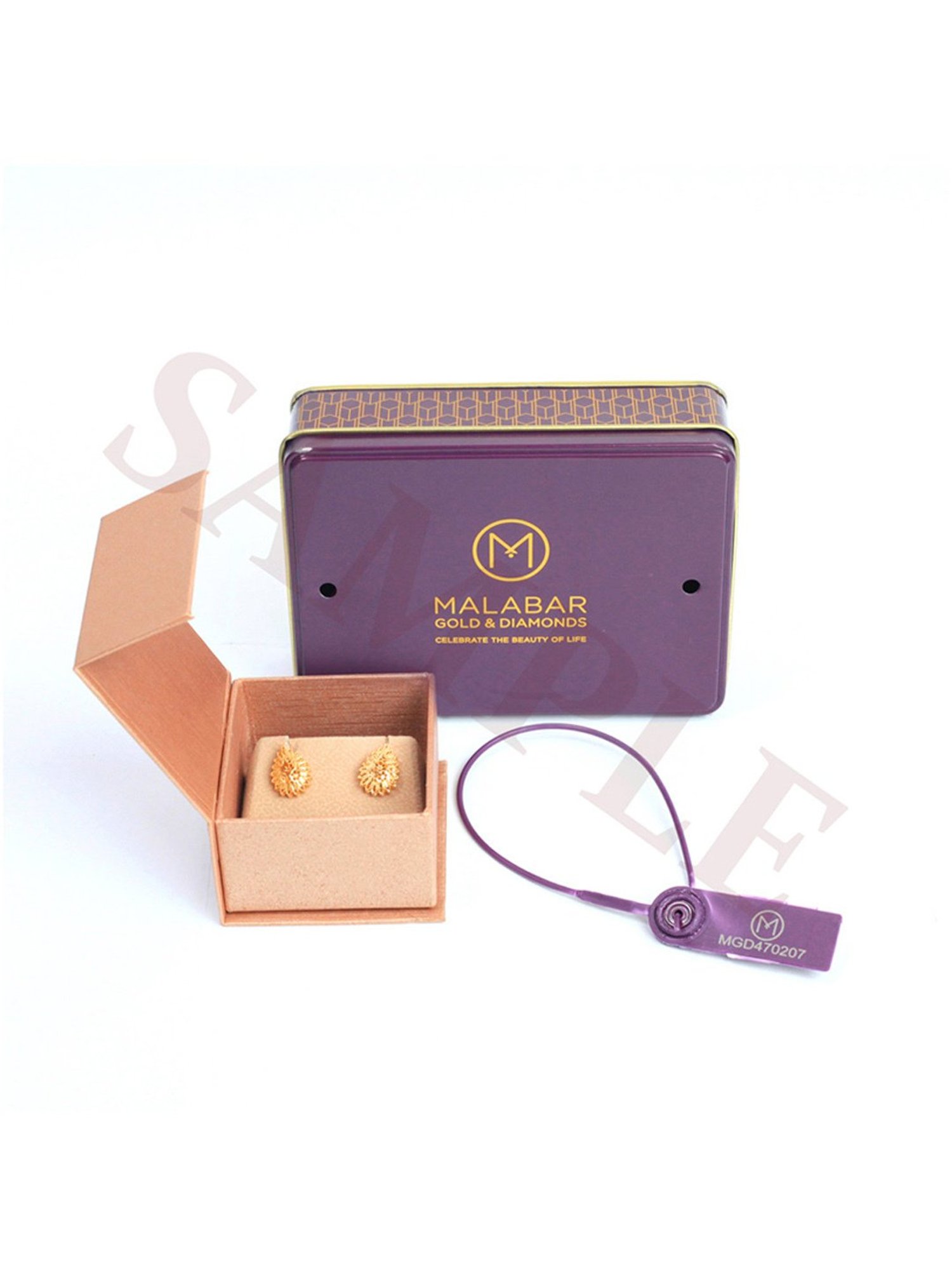 CKC Opulent Multi-Tiered Gold Jhumka Eardrops