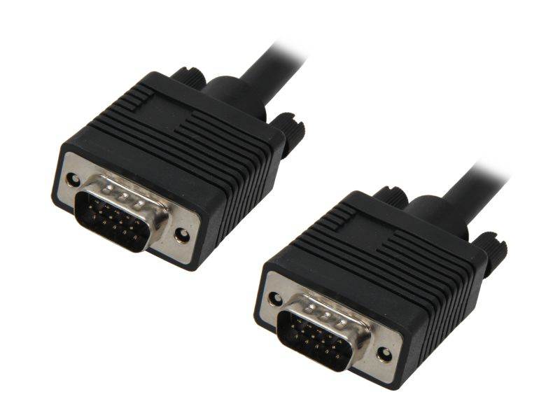 AMC CSV-F100MM 100 ft. Black VGA Male to Male Monitor Cable w/ Dual Ferrites