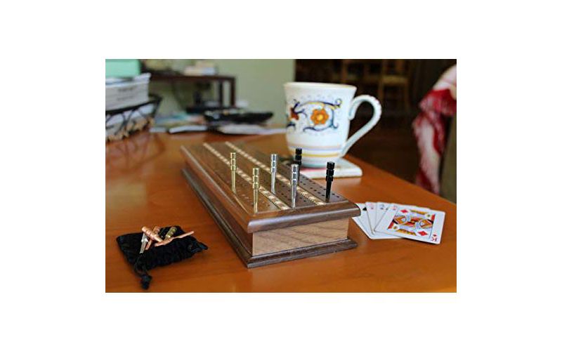 WE Games King-Sized Ultimate Cribbage Pegs - Set of 9 (3 Brass, 3 Chrome, 3 Black)