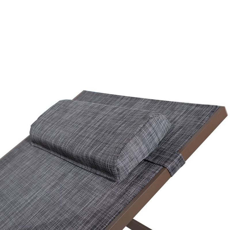 NewPort Outdoor Wicker Chaise Lounge - Dark Gray - Coaster