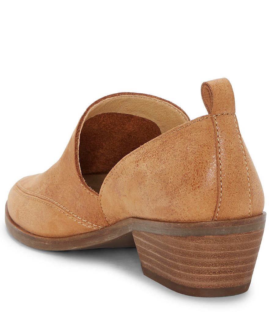 Lucky Brand Mahzan Leather Side Slit Pointed Toe Loafers