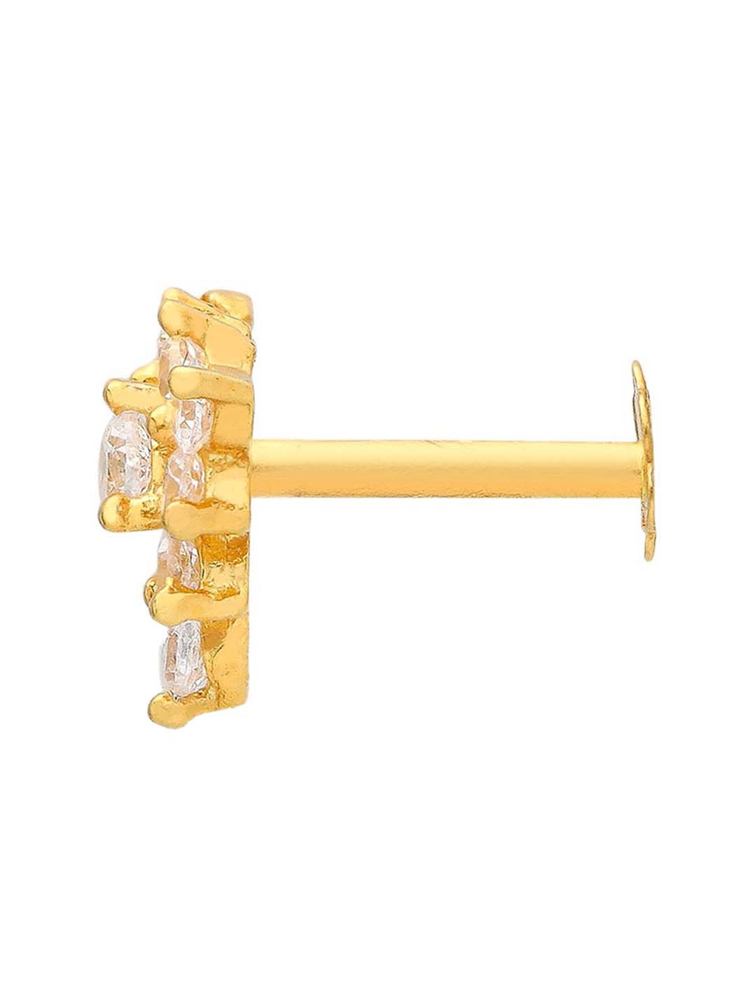 Malabar Gold and Diamonds 22k Gold Nosepin for Women