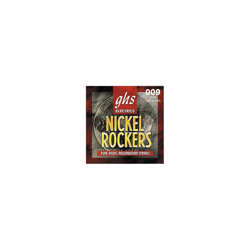 GHS R+RXL Nickel Rockers Roundwound Extra Light Electric Guitar Strings