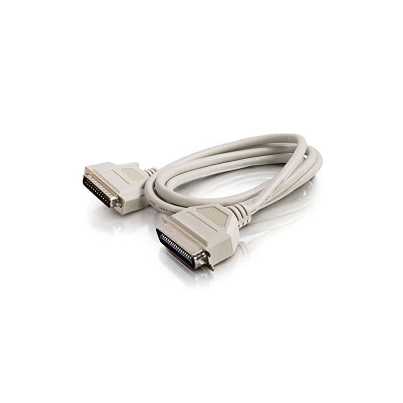02300 IEEE-1284 DB25 Male to Centronics 36 Male Parallel Printer Cable, Beige (6 Feet, 1.82 Meters)