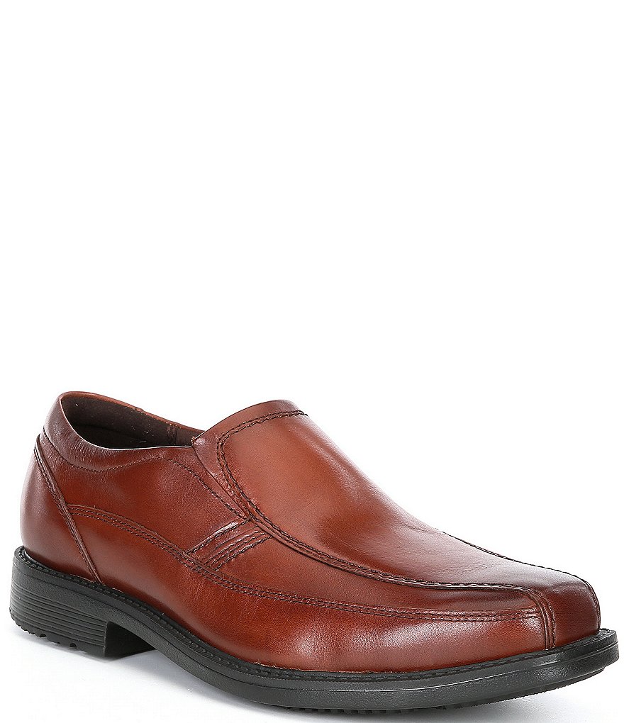 Rockport Men's Stratton Bicycle Toe Leather Slip-Ons