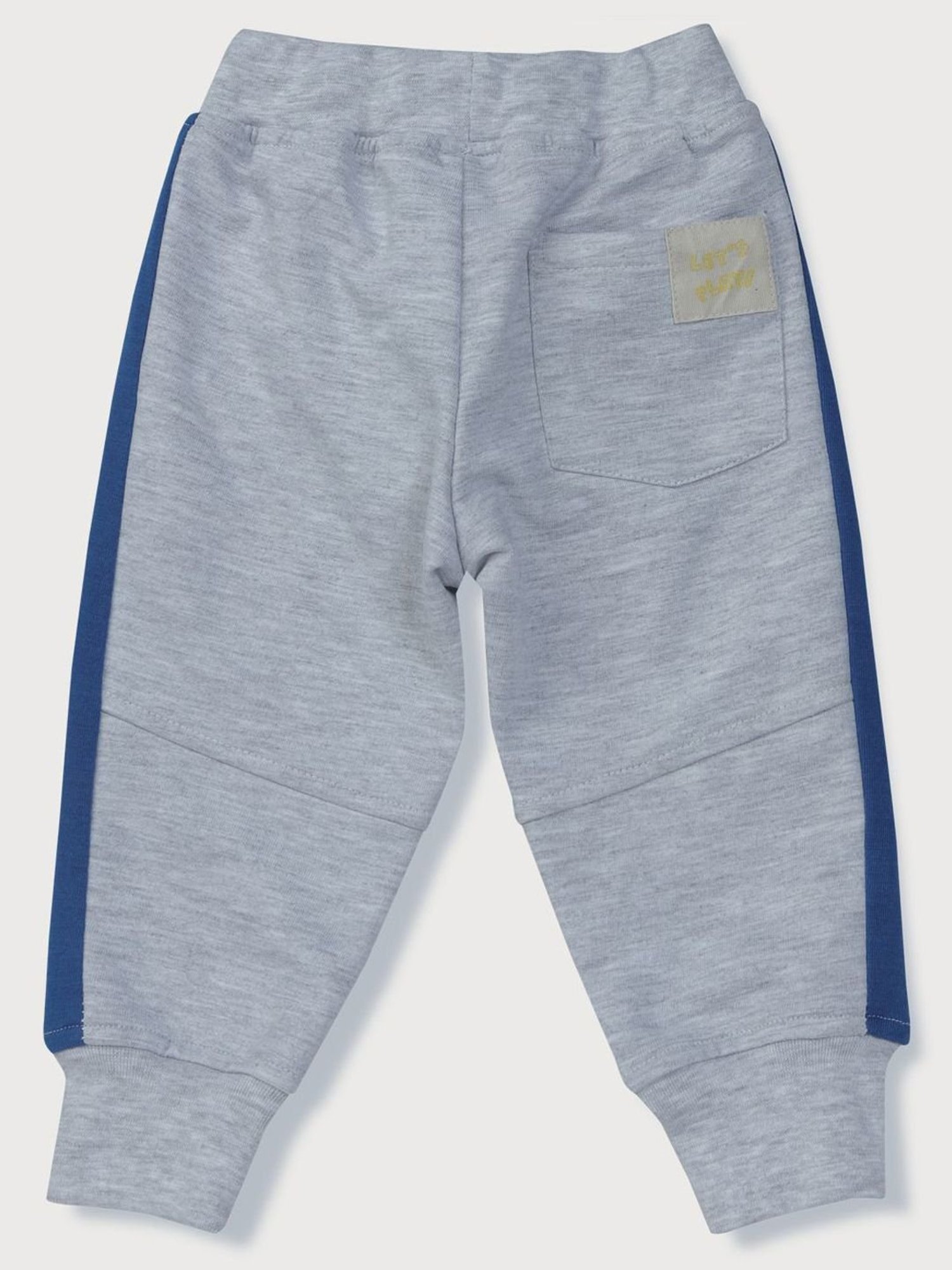 GJ baby Kids Blue & Grey Cotton Color Block Full Sleeves Sweatshirt Set