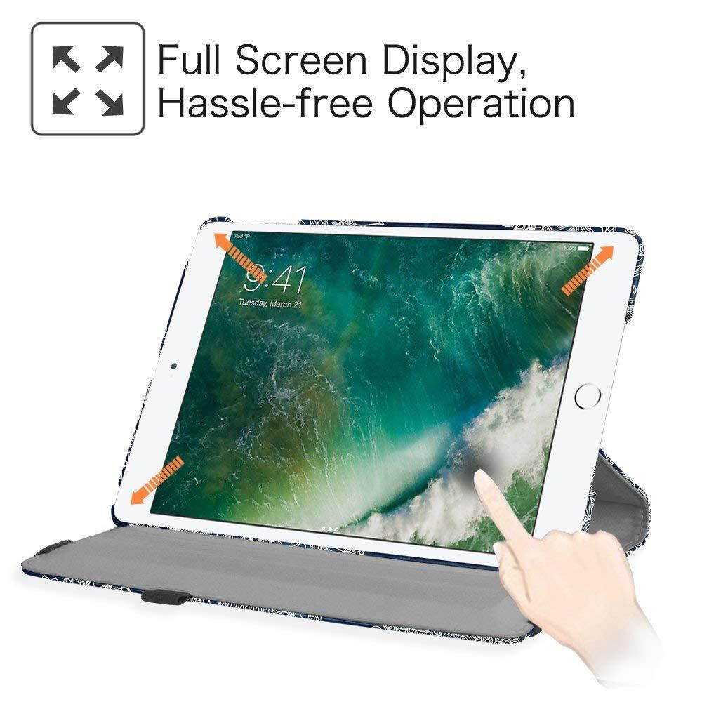 Fintie iPad 9.7 inch 2018 2017 / iPad Air Case - 360 Degree Rotating Stand Protective Cover with Auto Sleep Wake for Apple iPad 9.7" (6th Gen, 5th Gen) / iPad Air 2013 Model, Indigo Dreams